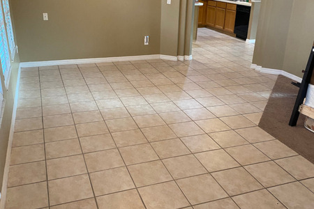 dining room floor - before