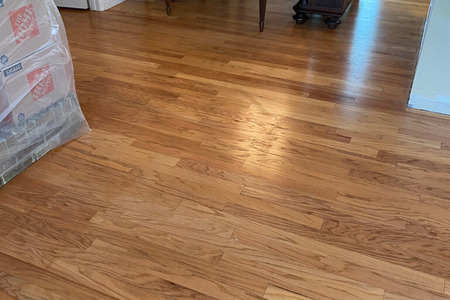 living room tiled floor before removal